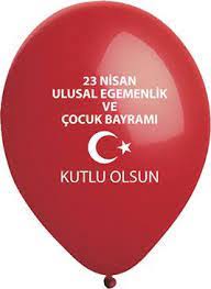 toptan atom baskılı balon 23 nisanlı 100 lü 12 inç